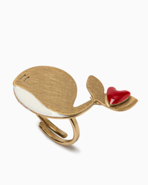 anello balena smaltato