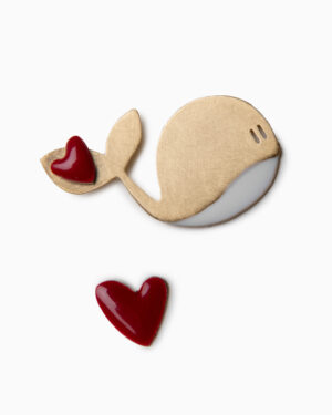orecchini balena e cuore