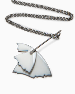 collana papavero bianco