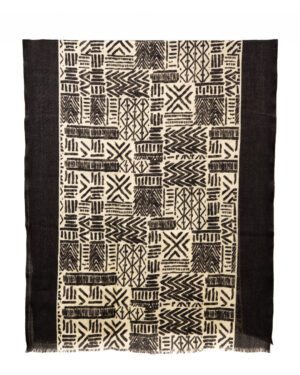 sciarpa simboli nera