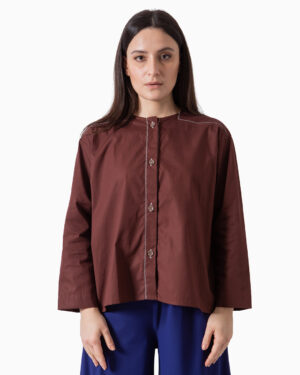 Camicia Elizza Cioccolato | DIEGO ZORODDU